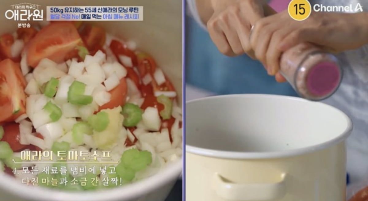 사진=채널A 예능 프로그램 '테라피 하우스-애라원' 캡처