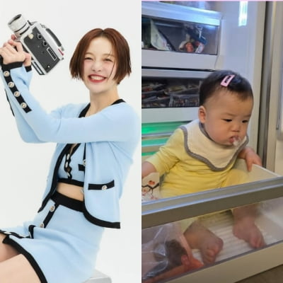황보라, 9개월 아들 맨발로 냉장고에…"할머니가 넣었다"