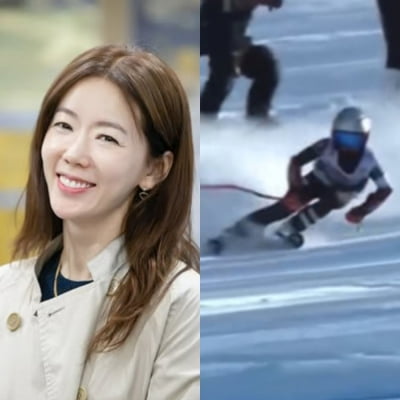 안선영, 아들 국가대표 되나…레이싱스키 금메달→중계까지 탔다