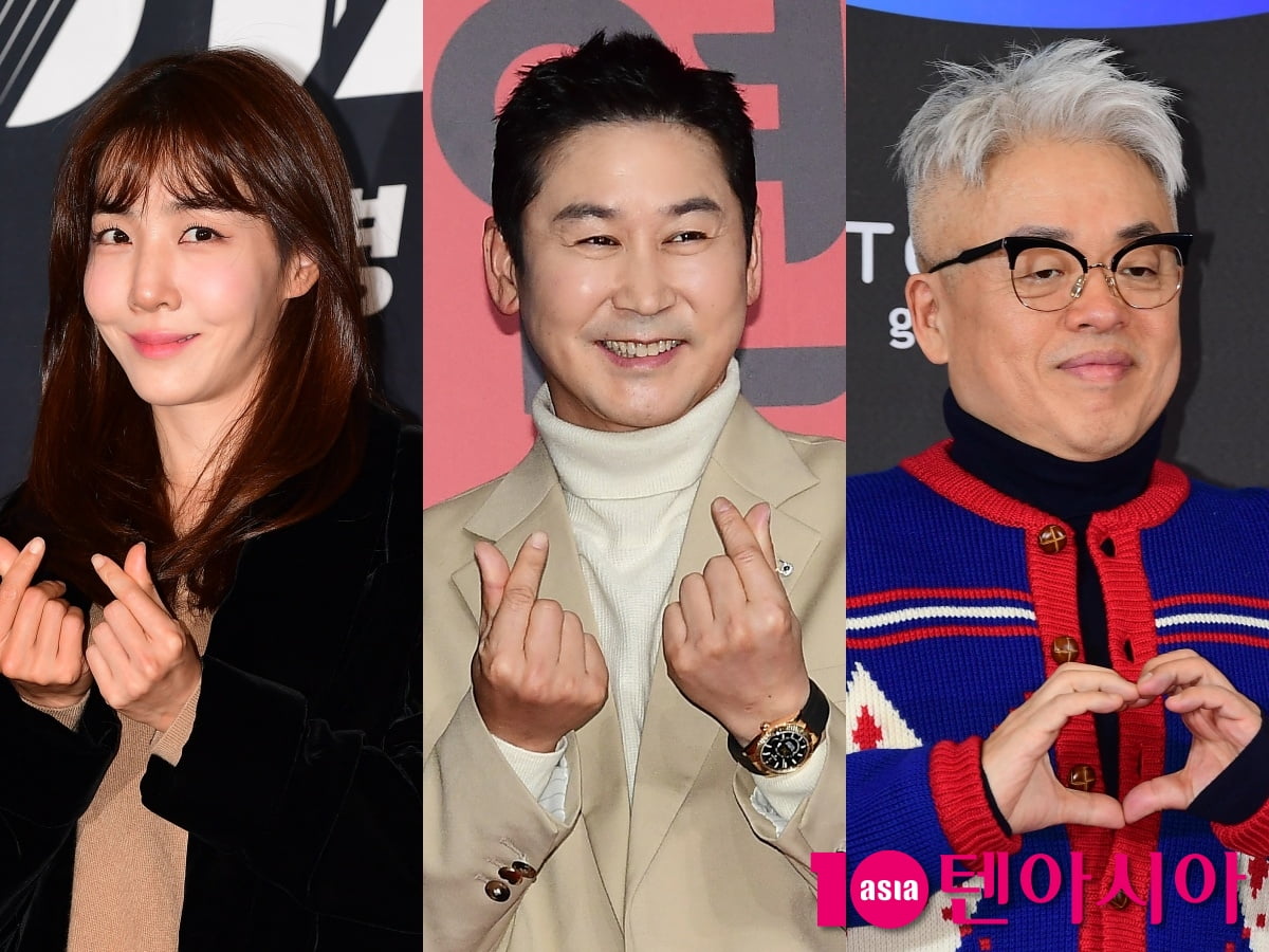 작사가 김이나, 방송인 신동엽, 작곡가 김형석/사진=텐아시아 사진DB