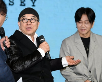 김수철, 윤도현 완치후 신보 기쁘다...YB 밴드 청음회 깜짝 등장[TEN포토+]