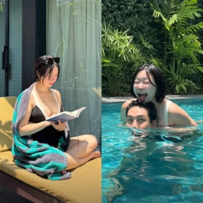 레이디제인, ♥10살↓ 남편과 태교 여행…체중 증가 진짜네