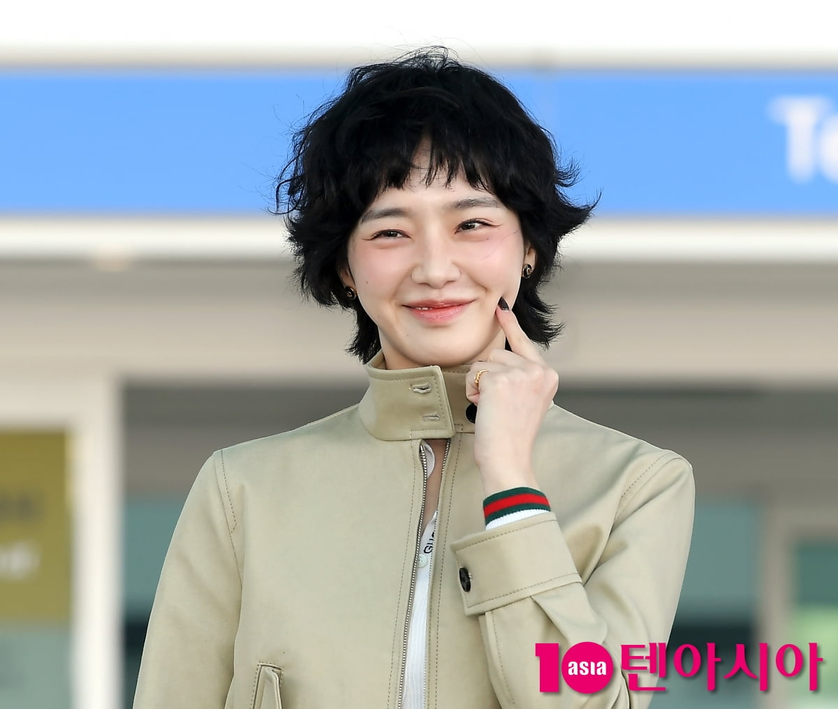박규영, 천사 미소+볼콕...우아한 출국[TEN포토+]