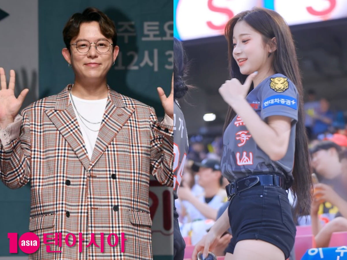 가수 토니안, 이주은 치어리더/사진=텐아시아 사진DB, 유튜브 내맘찍영 캡처