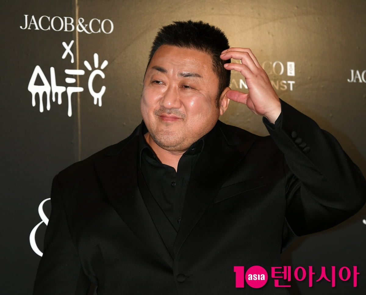 마동석, 듬직한 베어하트...시크한 올블랙[TEN포토+]