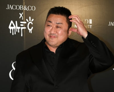 마동석, 듬직한 베어하트...시크한 올블랙[TEN포토+]