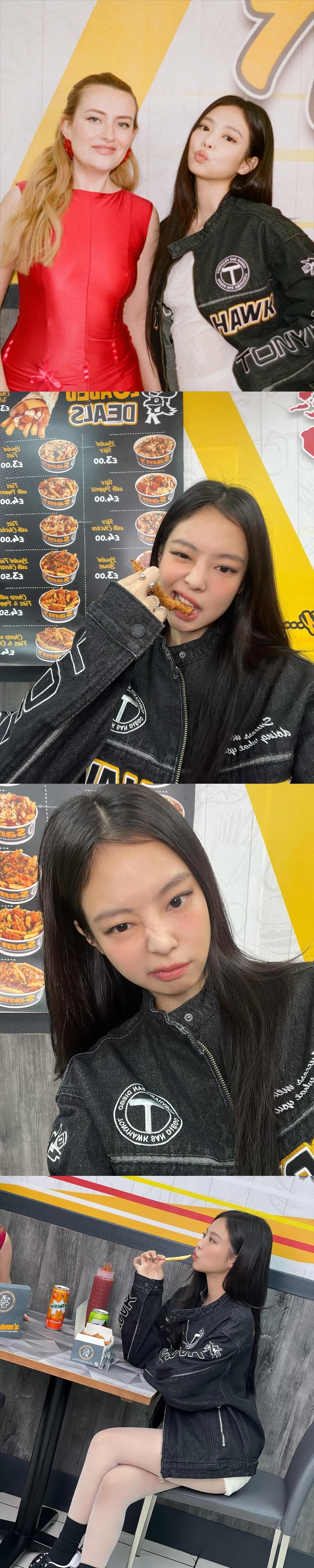 사진=제니 SNS