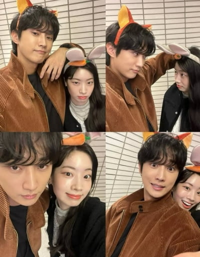 다현♥진영, 눈 맞추며 달달 데이트…7살차 안 믿기는 '핑크빛' 무드