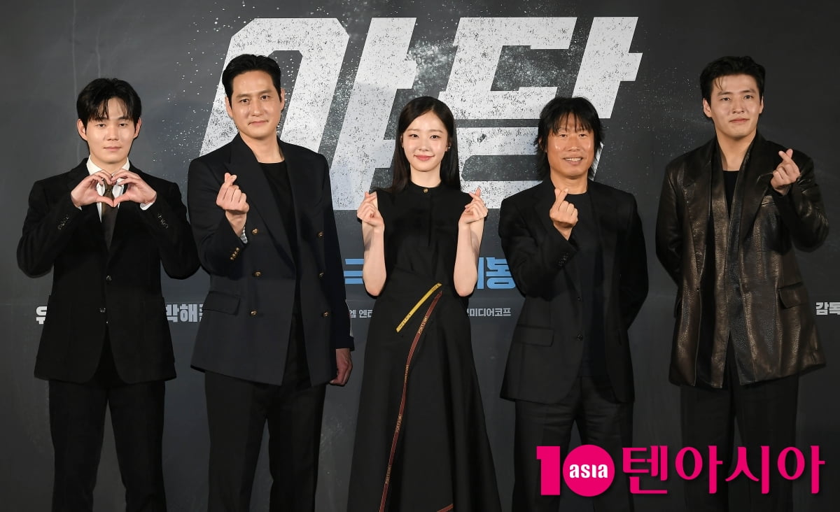 강하늘-유해진-박해준-류경수-채원빈, 영화 '야당' 주연들 한자리에[TEN포토]