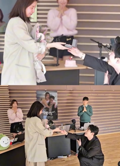 은가은, 결혼 한 달 앞두고 정식 프러포즈…'영롱 다이아' 동네방네 자랑