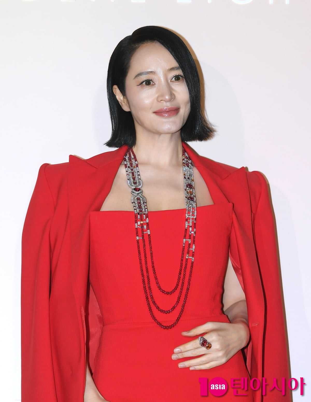 김혜수, 우아한 미소...강렬한 레드[TEN포토+]