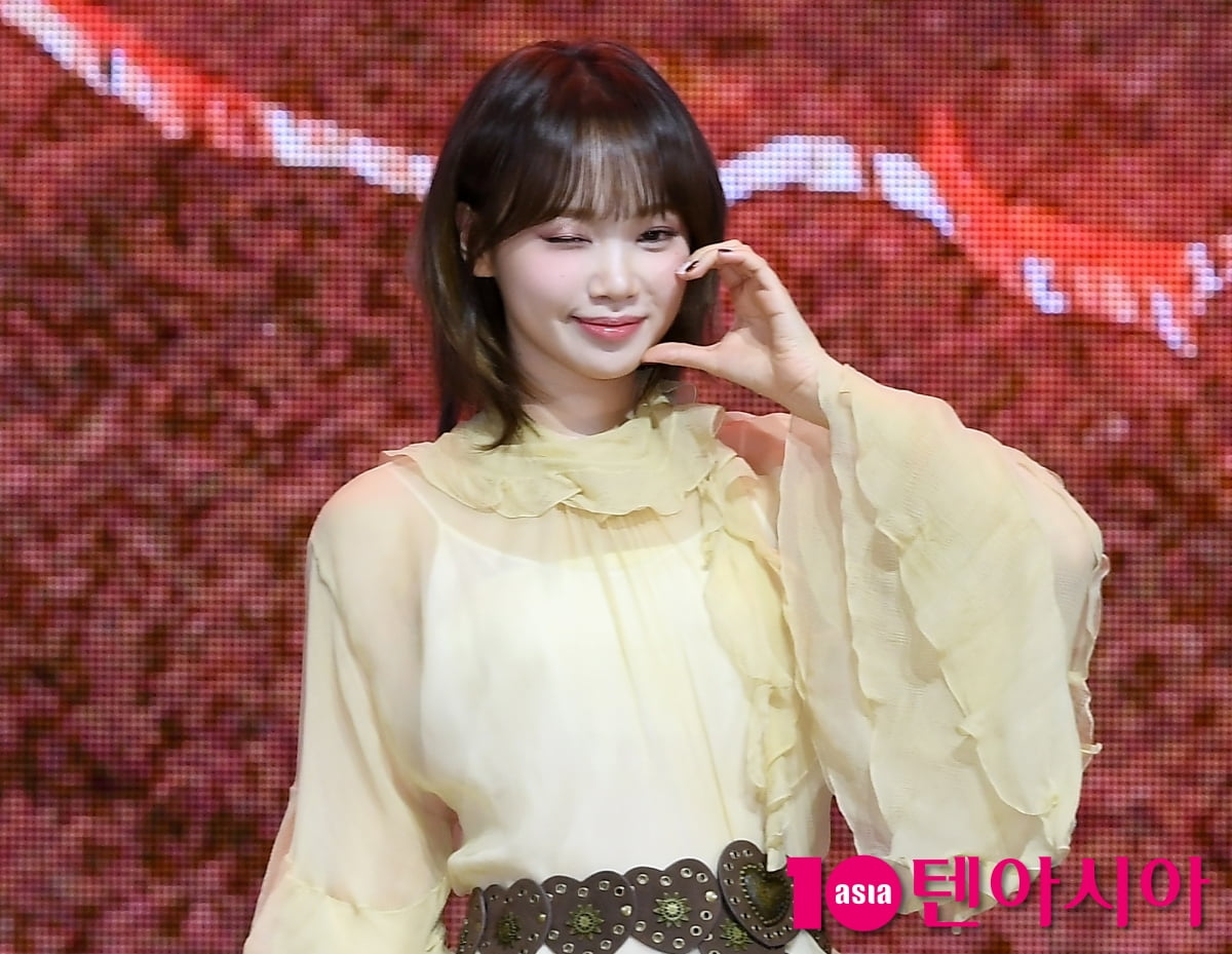 르세라핌 김채원, 치명적인 윙크[TEN포토+]