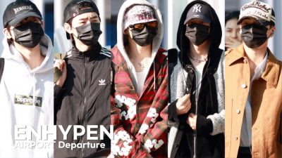 [4K] ENHYPEN Heads to Bangkok for Golden Wave! Incheon Airport Departure Moments
