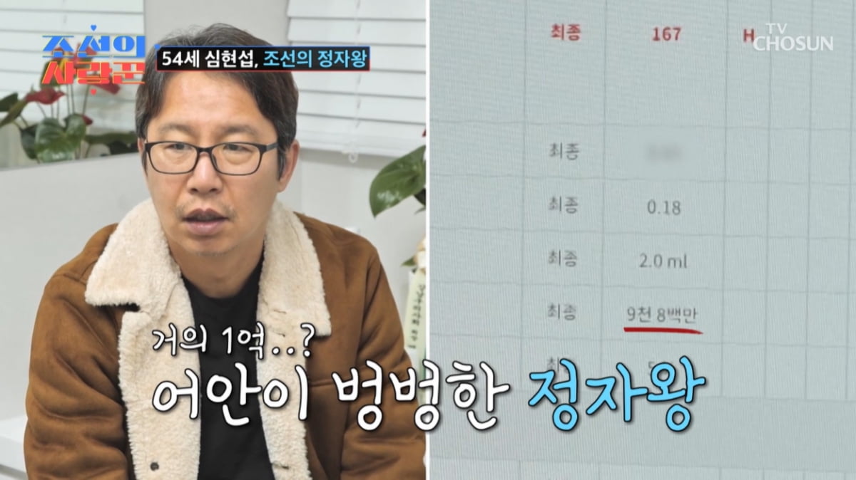 [종합] 54세 예비신랑 심현섭, 정자수 약 1억개…"개원 이래 1등" 의사도 놀랐다('사랑꾼')