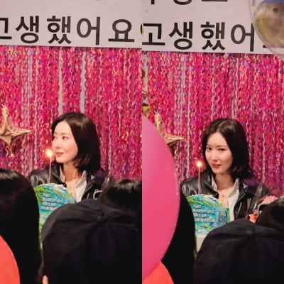'전속 계약 만료' 임수향, 케이크 앞 '눈물 펑펑'