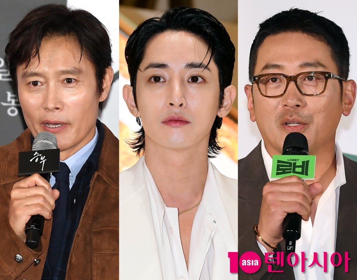 (왼쪽부터) 이병헌, 이수혁, 하정우 /사진=텐아시아 DB, 조준원 기자