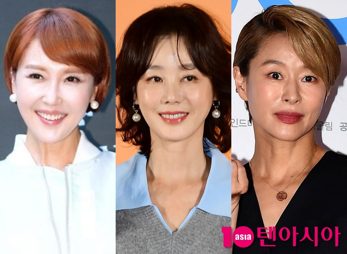 (왼쪽부터) 최은경, 김성령, 예지원 /사진=텐아시아 DB, 조준원 기자