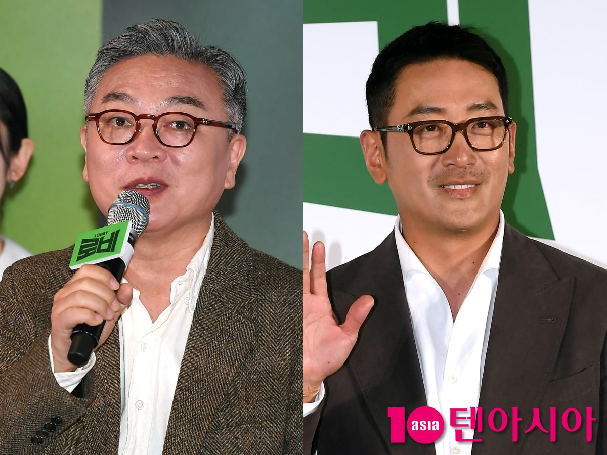 김의성, 하정우 / 사진=텐아시아DB