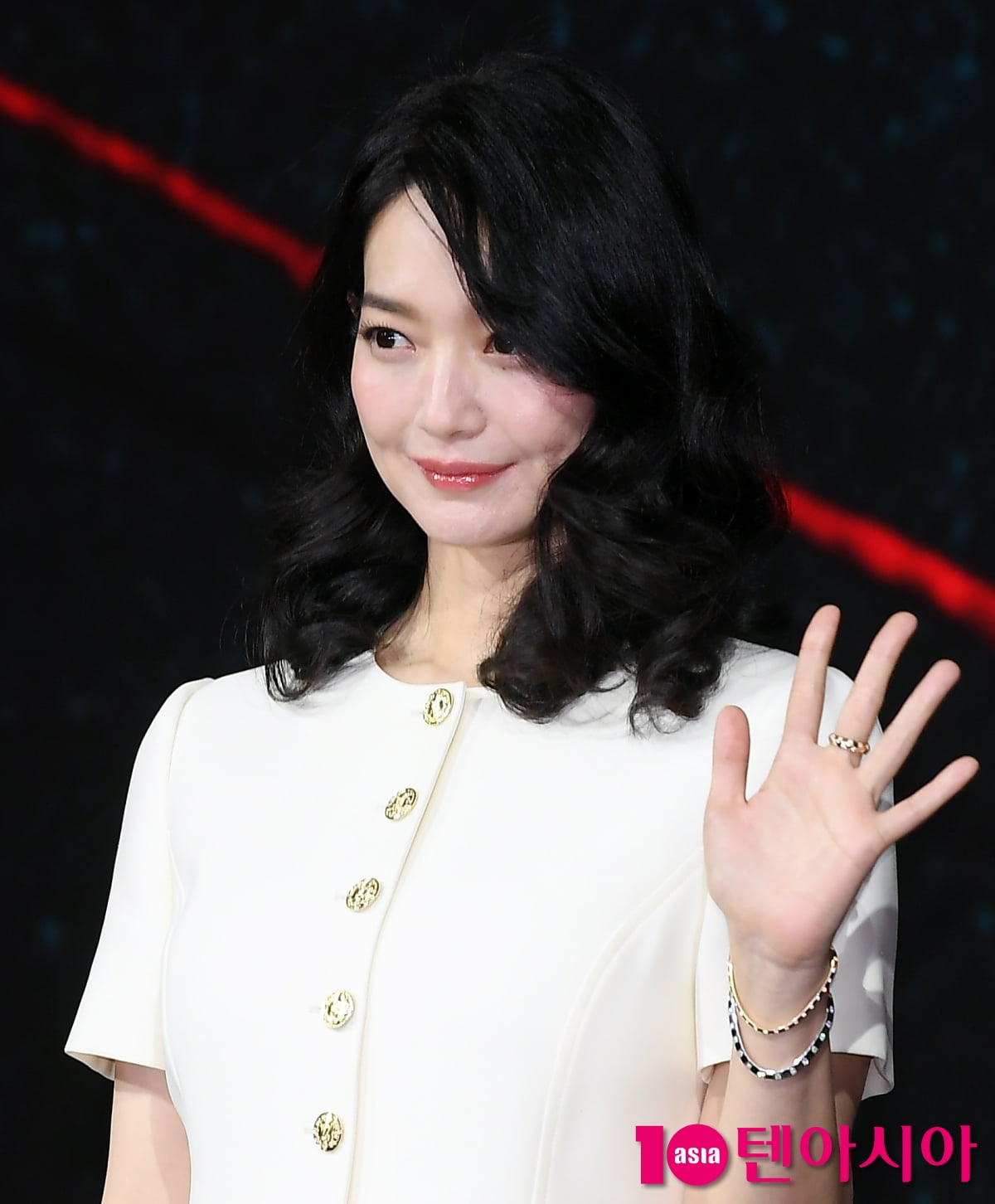 신민아, 우아한 화이트...상큼한 미소[TEN포토+]