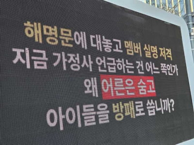 ニュージンスファンダム、親と大人たちへの抗議デモ再び - ヘリンを巡る論争