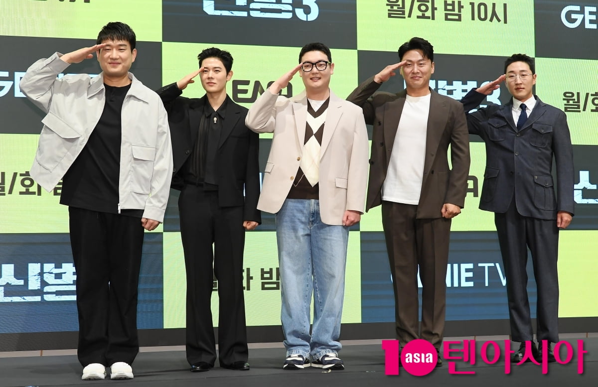 김민호-김동준-오대환-남태우-김현규, 각잡힌 '신병3' 주역들[TEN포토]