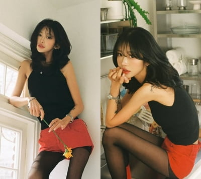 '44kg' 최준희, 가시 같은 몸 만족하나…핫팬츠도 커 보이게 만들어