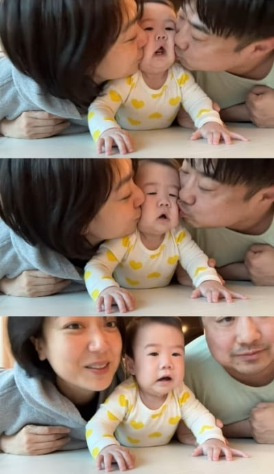 강재준♥이은형, 셋이서 맞는 첫 결혼 기념일 "더욱 뜻깊어…고맙다 아가야"