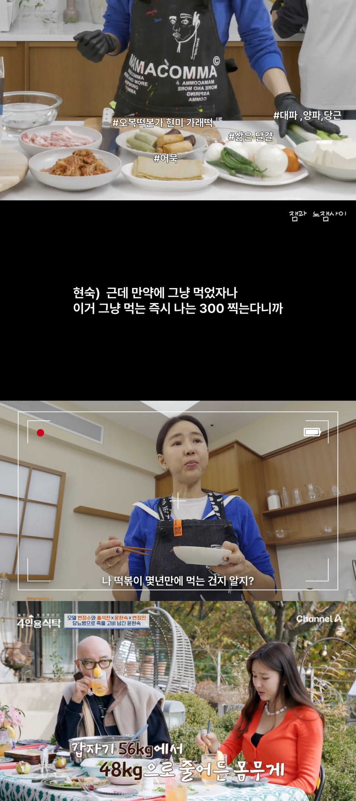 사진 = 유튜브 채널 '잼과 노잼사이' / 채널A '4인용식탁' 캡처