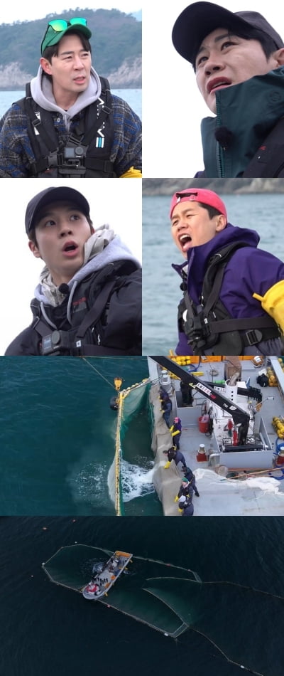 120m 정치망 조업 도전…'푹다행', 초대형 크레인까지 등장