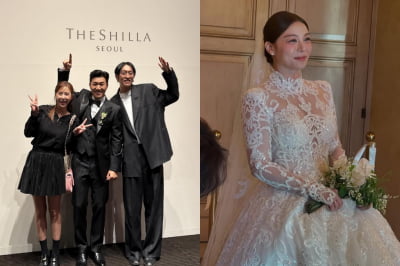 신지·인순이, 축의금 많이 나갔겠네…에일리→김종민 30분 차이 결혼식 두 탕 인증 [TEN이슈]