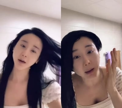 함소원, 전남편 만난 후 귀신 머리로 등장…"무서우신 분 미안"