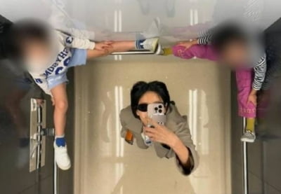 김나영 두 아들, 벌써부터 도덕성 논란…승강기 손잡이도 공용인데