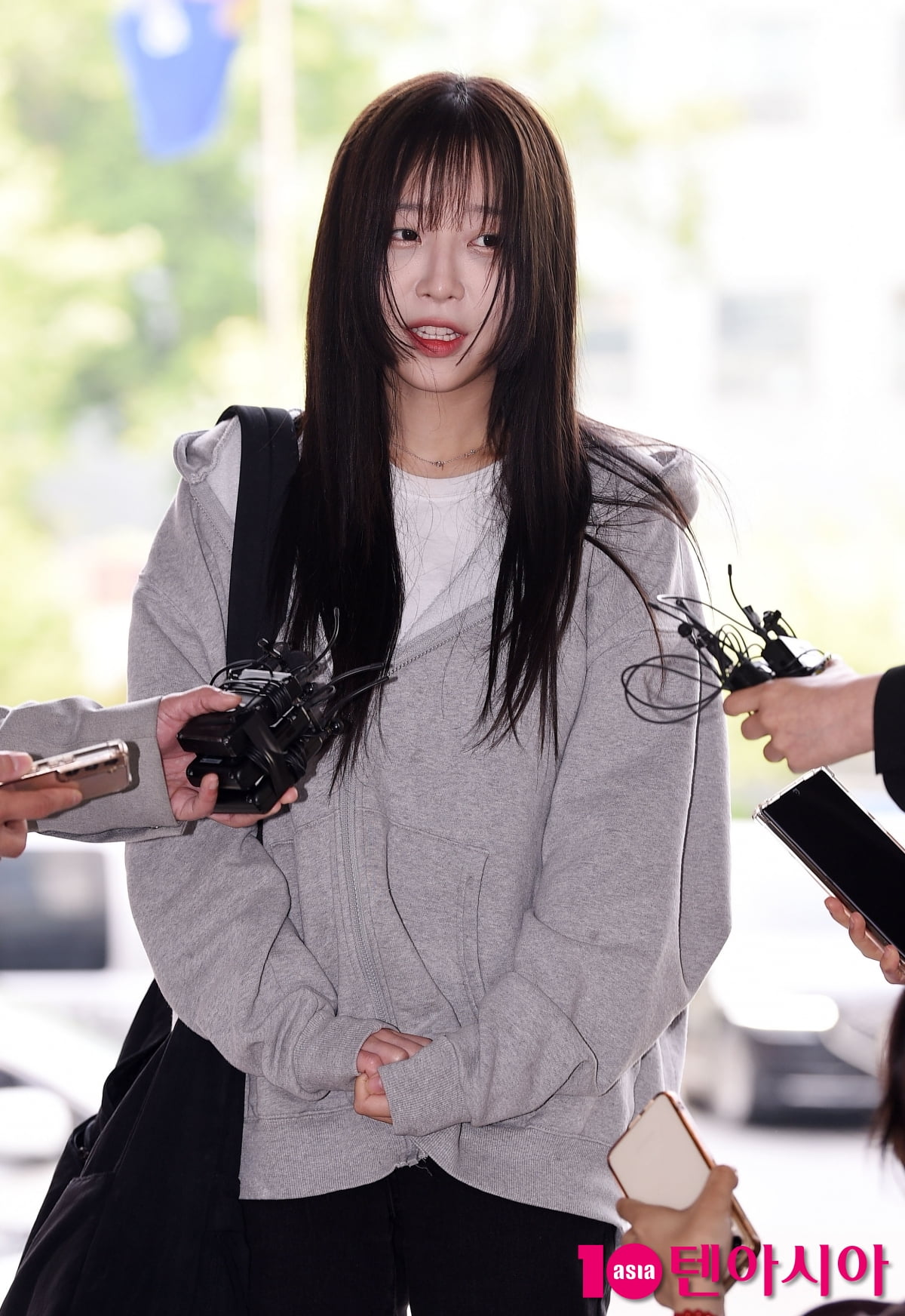 쯔양, 고소인 신분으로 경찰서 출석[TEN포토+]
