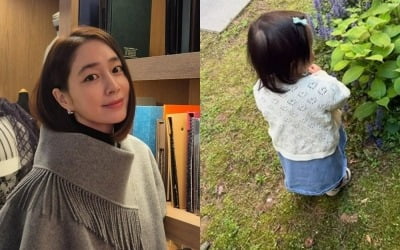 '이병헌♥' 이민정, 16개월 딸 공개했다…"꽃보다 아름다운 귀염둥이"