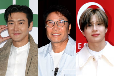 SM 떠난 이수만, LA서 포착…최시원·태민 손잡고 '활짝' [TEN이슈]