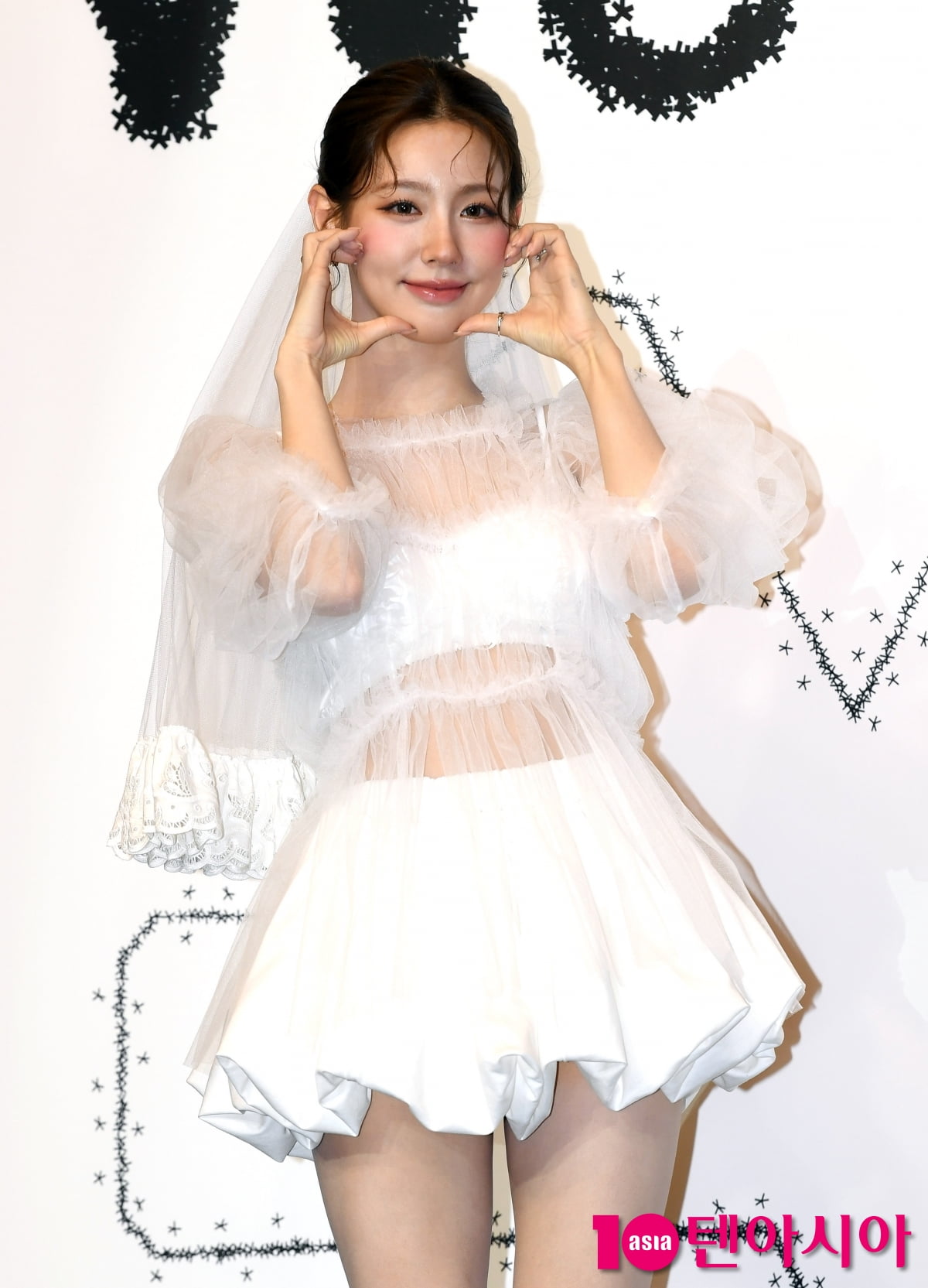 아이들 미연, 시스루 입은 섹시한 신부[TEN포토+]