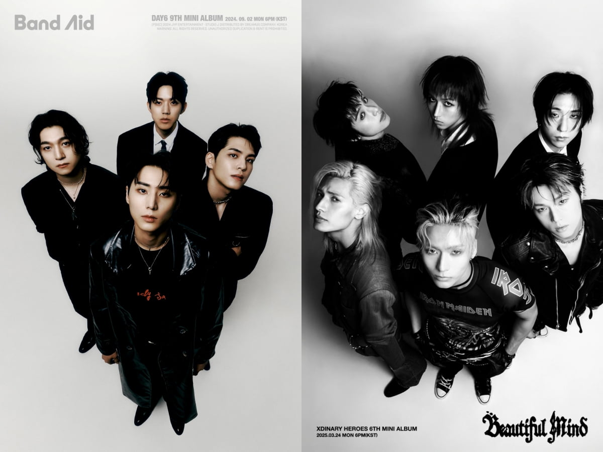 데이식스, 엑스디너리 히어로즈/ 사진 제공=JYP