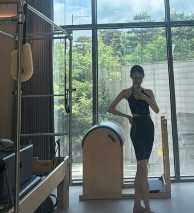 '엄태웅♥' 윤혜진, 필라테스에 러닝까지 했는데…샐러드로 식사 끝