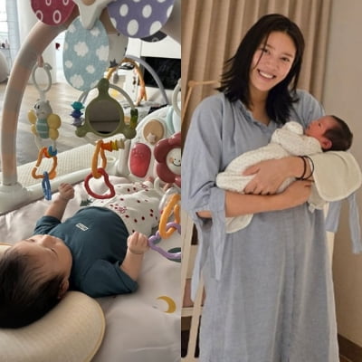 손담비 딸, 불과 '하루 만에' 폭풍 성장…머리숱까지 풍성해졌다