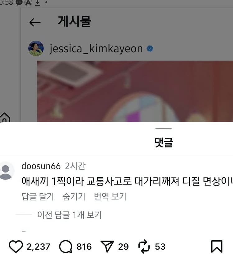 “누구 대X리 깨지나, 응 자기소개”…‘이재명 지지’ 김가연, 악플에 응수[종합]