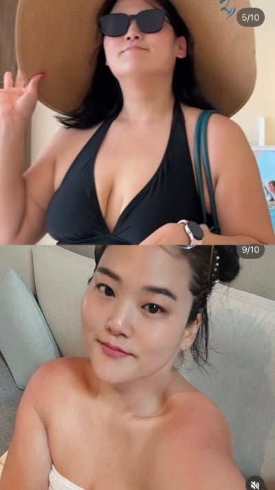 동남아 모델인줄 알았는데…‘72kg 감량’ 미나 시누이, 화끈한 노출