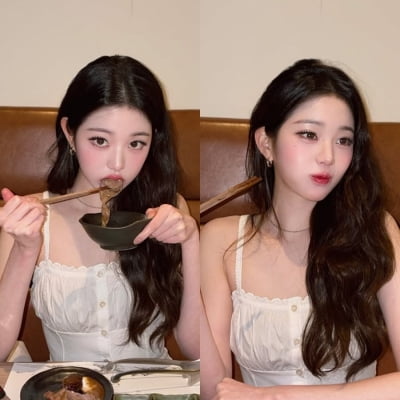 '뼈말라' 장원영, 보기 드문 '대식가' 면모…이성 잃고 '폭풍 흡입'