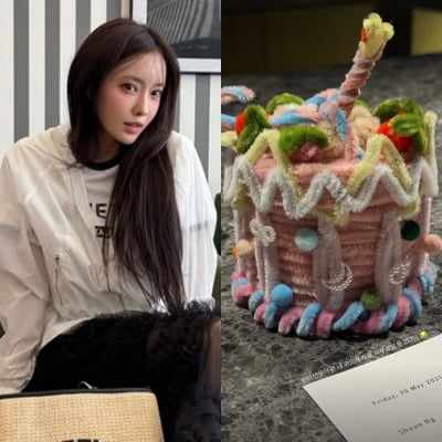 티아라 효민, 팬이 만들어 준 케이크 열더니 '지연 전남친' 멘트 소환