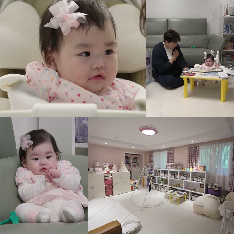 '70억 자가' 박수홍, 딸 재이 방 최초 공개…"♥김다예가 셀프 인테리어" ('슈돌')