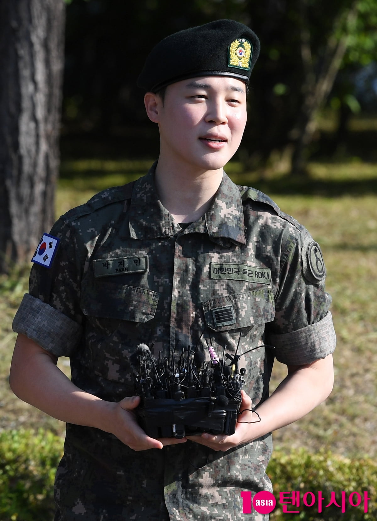 방탄소년단 지민, 늠늠하게 마지막 경례...일반인으로 신고합니다[TEN포토+]