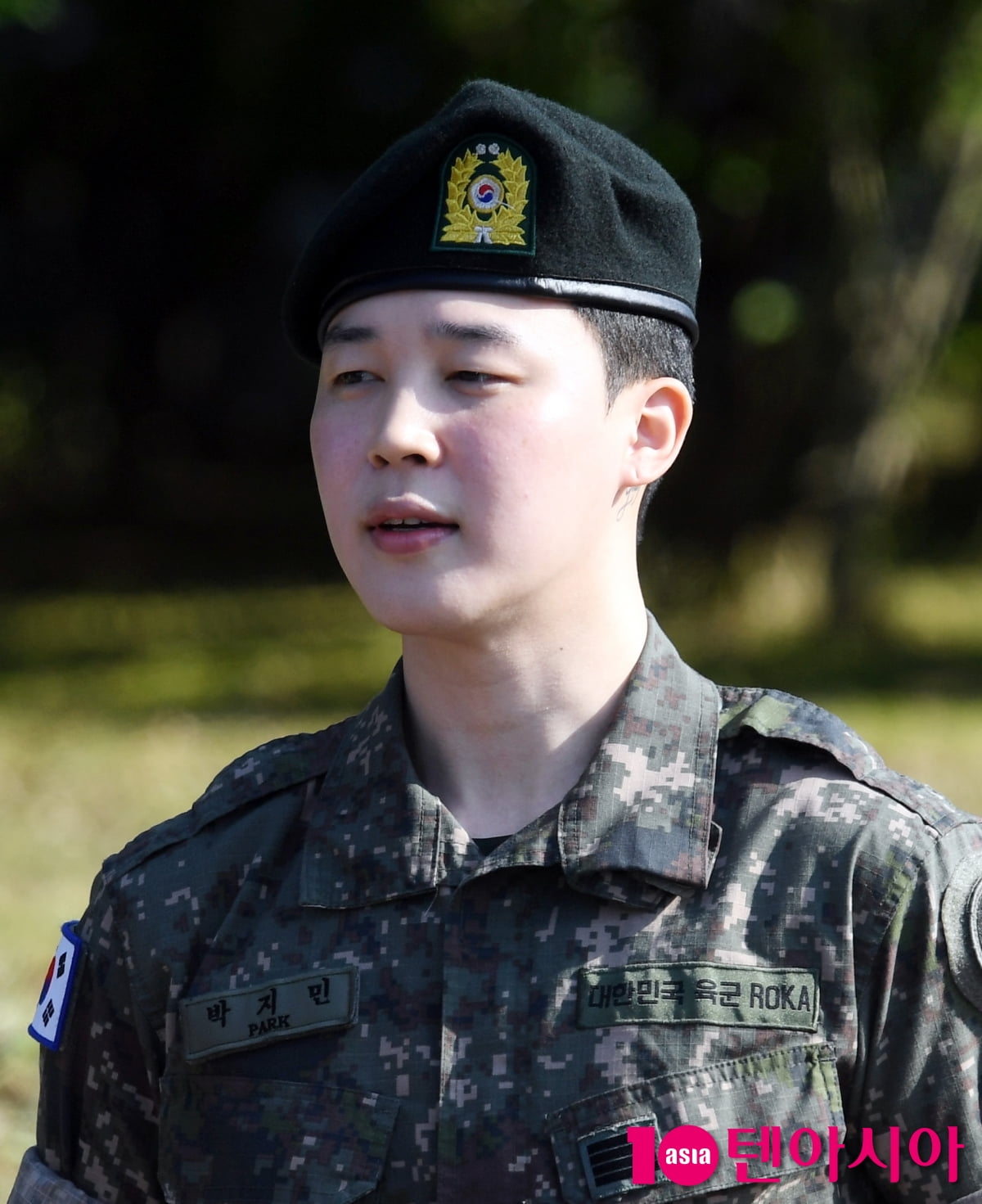 방탄소년단 지민, 늠늠하게 마지막 경례...일반인으로 신고합니다[TEN포토+]