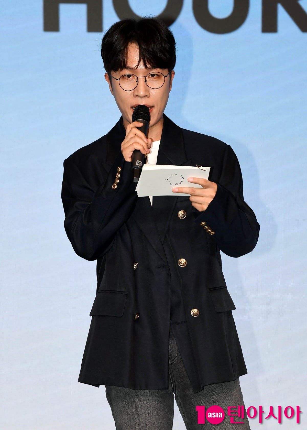 고영배, 에이티즈 기자간담회 MC[TEN포토+]