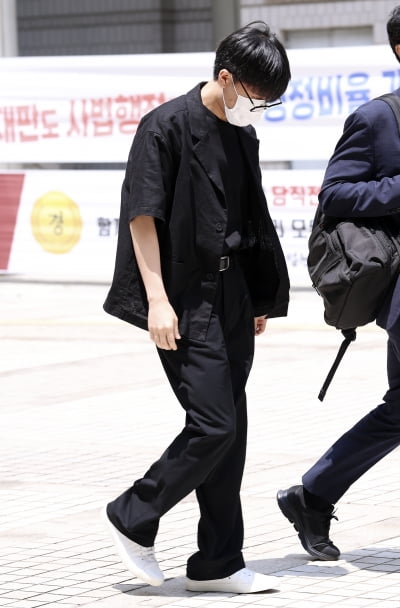 '성폭행 협의' 태일, 성폭력범죄 첫 공판[TEN포토]