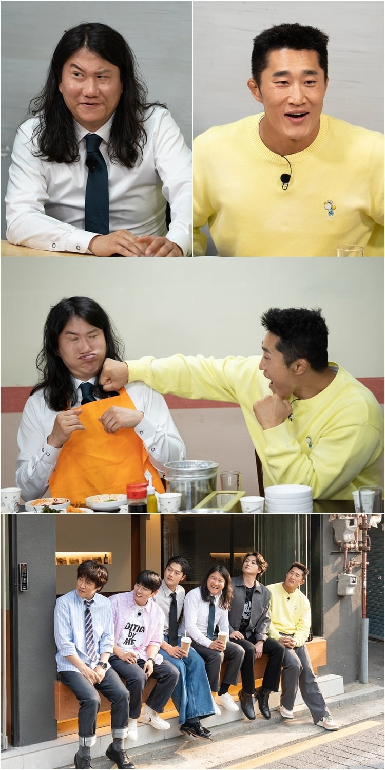 유명 개그맨, 나이 논란 불거졌다…김동현 의혹 제기, "45세 속였을까봐" ('핸썸즈')