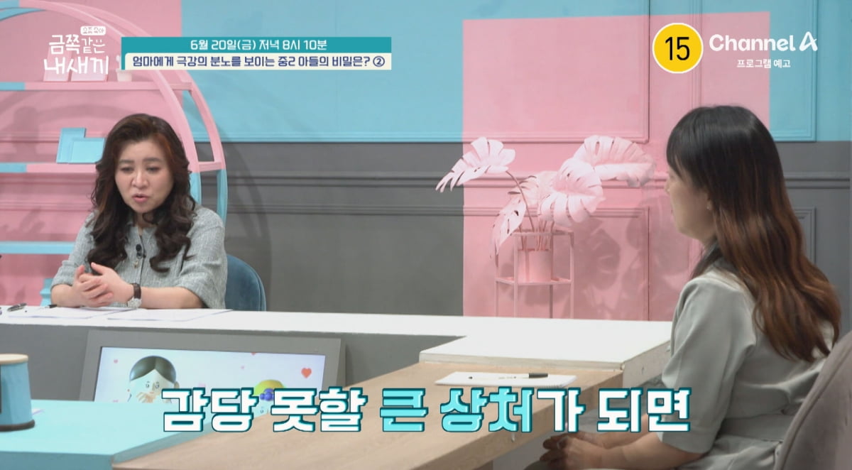 중2 금쪽이, 이혼한 부모…엄마에겐 수저 던지고 아빠에겐 격분('금쪽같은')